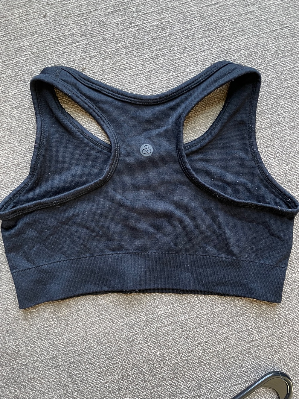 Zella Black Racerback Seamless Sports Bra